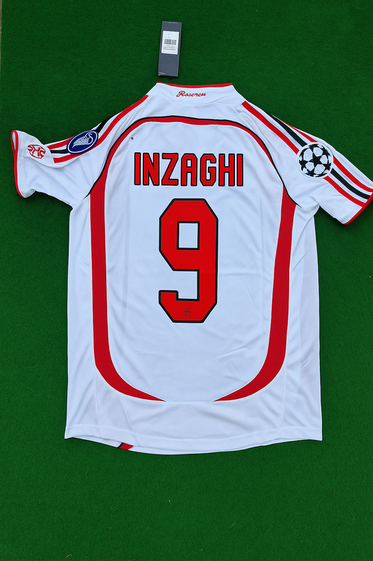 Inzaghi Milan Retro Soccer 2007 Filippo Vintage Soccer Kit Football Jersey Trikot