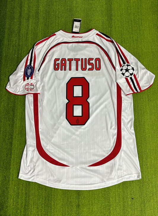 Gattuso Milan Retro Soccer 2007 Gennaro Vintage Soccer Kit Football Jersey Trikot