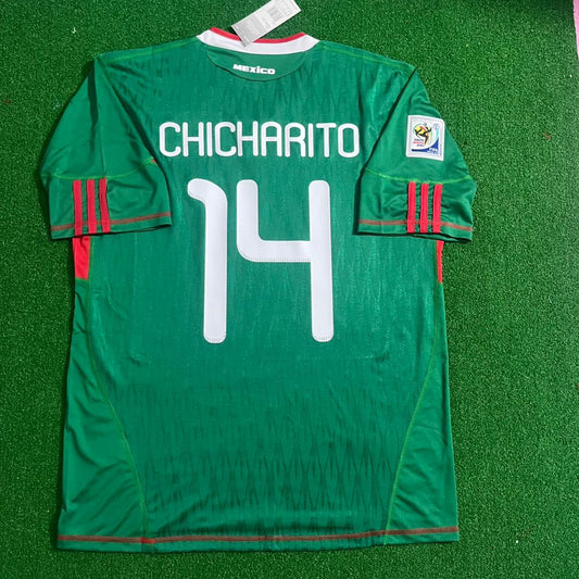 Hernandez Chicharito Mexico World Cup Retro Soccer Camiseta 2010 Javier Vintage Soccer Kit Football Jersey Trikot