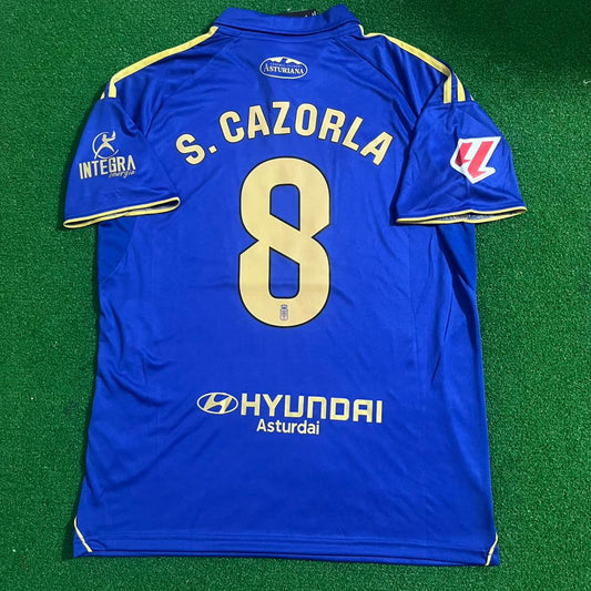 Cazorla 8 – Real Oviedo New Season Legend Gold Soccer – | | | Camiseta Santi Soccer Kit Football Jersey Trikot